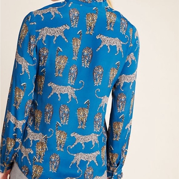 🔥KACHEL X Anthropologie Cheetah blouse - Picture 4 of 16